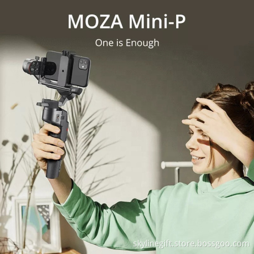 Moza Mini P 3-Axis Handheld Gimbals Stabilizer Selfie stick for Mirrorless Action Cameras Smartphones Maxload 900g for iPhone